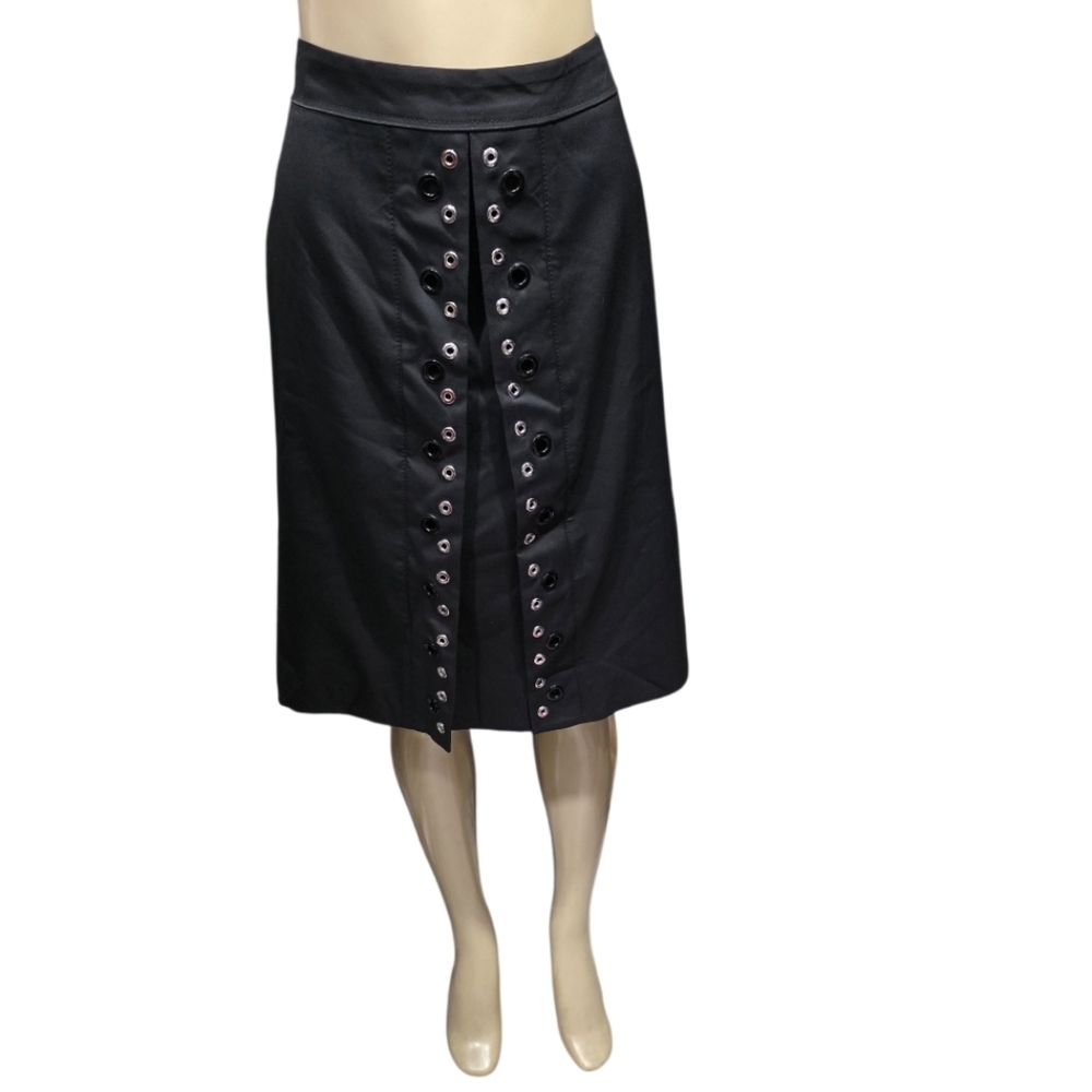 Barneys X‎ CFDA Collaboration Wool Black Skirt Size 4